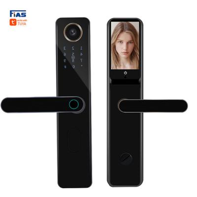 China Customized Digital Lock Fingerprint Recognition Biometric Safety Smart Home App Graffiti Cigher Code Semi-automatic Room Lock FS-898PHTY for sale