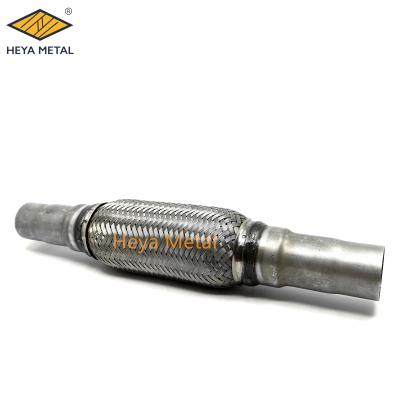 China Automotive Exhaust System SS 304 Flexible Exhaust Pipe With Nipples Auto Parts For Car Exhaust Flexible Pipe System for sale