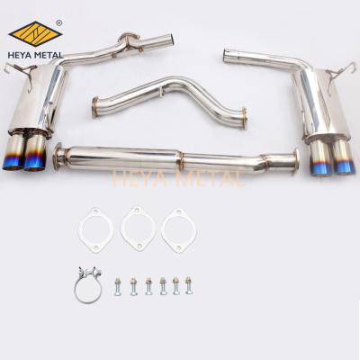 China Automotive Exhaust System SS 304 Car Exhaust Catback Muffler For Exhaust Pipe System Car Downpipe Muffler Catback Exhaust Tip for sale