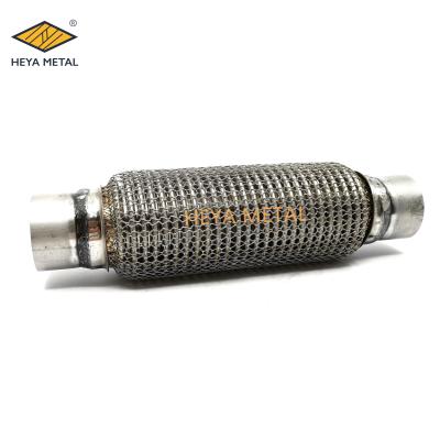 China Aftermarket High Quality Exhaust Performance Stainless Steel SS304 Car Flexible Pipe For Audi RS8 Cable Tip Exhaust System With Soft Mesh for sale