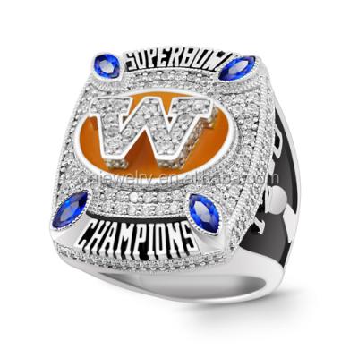 China High Quality Customized Brass Championship Ring American Football Trophy Ring Fantasy Football National Championship Ring for sale