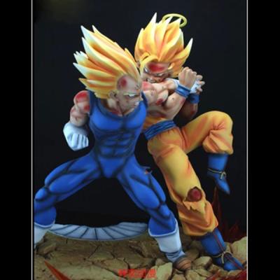 China Custom handmade hot carved polyresin son goku statue new products from europe chinese factory for sale