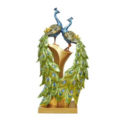 China High Quality Accept Custom Wholesale Polyresin Home Decoration Statue Peacock JE-011 From Europe Factory Manufacturer for sale