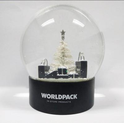 China Custom Europe Resin Souvenir Glass Water Globe Accept Custom Duties Resin Snow Globe JE-010 for sale