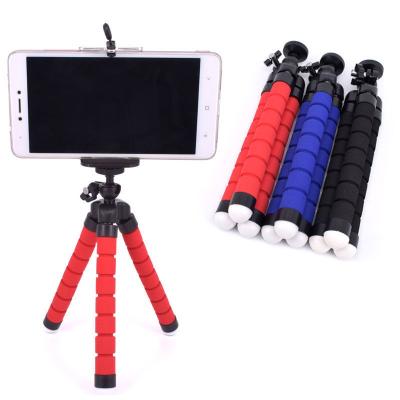 China Flexible Running Sponge Tripod Octopus Shape Bike Phone Holder Bend At Will Portable Mobile Phone Holders JE-042 for sale