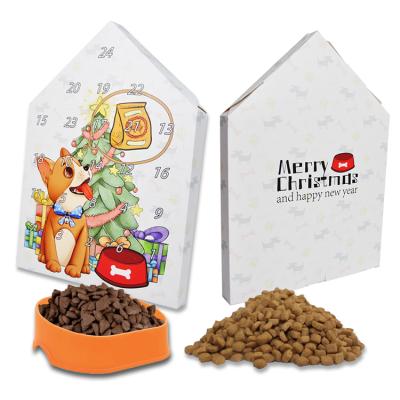 China Paper Material Food Packaging Advent Calendar Box Dog Treat Advent Calendar Pet Handmade Custom Printed for sale