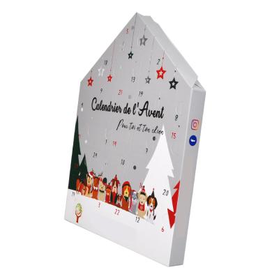 China Recyclable Cute Kid's Cute Frstival Present Box Empty Advent Christmas Box Ramadan Calendars Large for sale