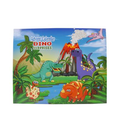 China Reused Blind Box Advent Calendar Children Gift Materials Christmas Countdown Dinosaur Animal Model Surprise for sale