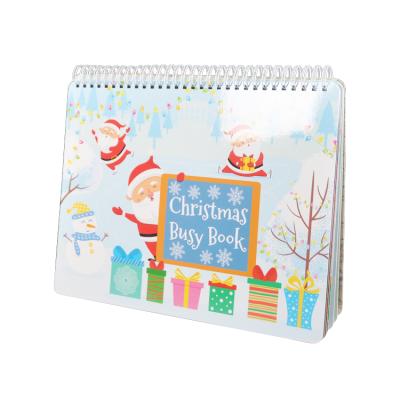 China Teaching Custom Print Quite Book Quick Memory Learning Preschool Activity Christmas Theme My Preschool Busy Book for sale