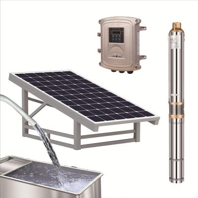 China Mains Power 2HP Solar Water Gasoline 3inch Price 3 Inch Solar Panel Submersible Water Pump System Sets for sale