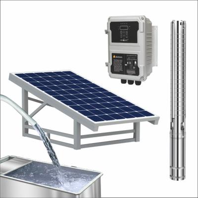 China Mains Energy Solar Powered Water Pump 1100W 4.5m3/h 1.5hp Solar Fountain Pump for sale