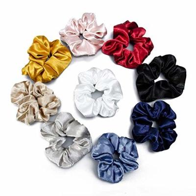 China 100% Mulberry Silk Head Wrap For Edges , 1cm Silk Hair Scrunchy for sale