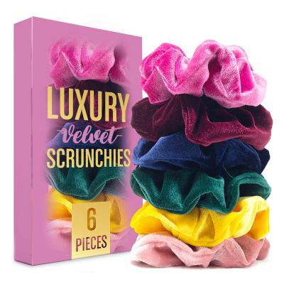 Китай Винтажный другой бархат Scrunchies продуктов 0.03kg 6cm шелка большой продается