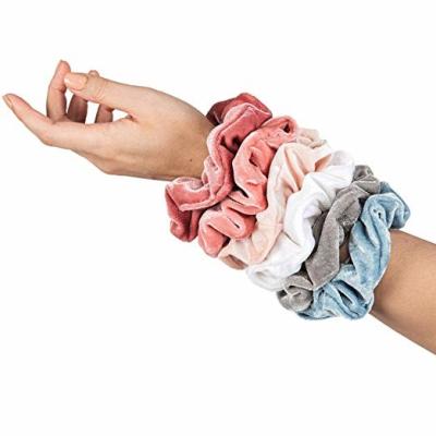 Китай Волосы Scrunchies бархата Warrens 11*5CM большие упаковали в сумке Opp продается