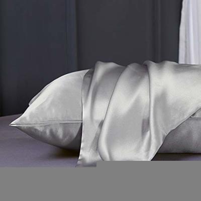 China Funda de almohada de seda de lujo 22 Momme de 100 Mulbery para la etiqueta privada del pelo en venta