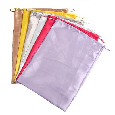 Chine sac de cadeau de satin de cordon de 20x12cm pour l'impression d'écran de bijoux à vendre