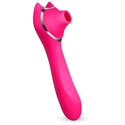 China 7sucking modes+7vibration Female Spot Vibrator New Product Long Powerful Pink Clit Nipple Licking Vibrator G Modes Sucking Vibrator For Woman for sale