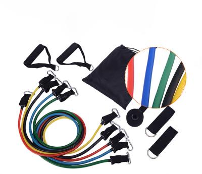 China Band Fitness Stretch Workout Tension Bands Pull Ropes With Handles for sale