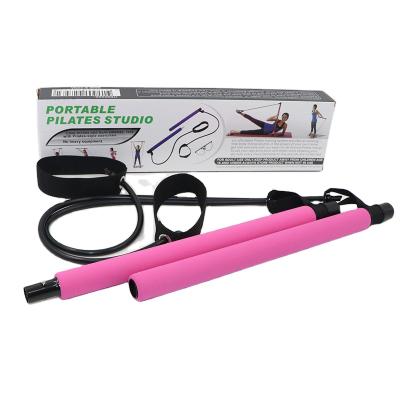 China Pilates Gym Yoga Pilates Multifunctional Stick Bar Adjustable Bar Kit With Resistance Bands Sd-02 for sale