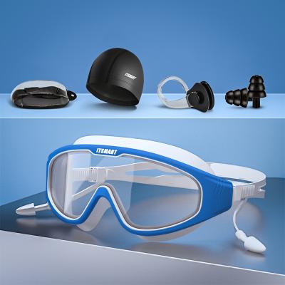 China High quality universal design and eco-safety waterproof swimming goggles custom made for sale