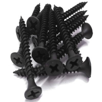 China Mill Supply Wholesaler Free Sample Black Phosphate Drywall Flat Screw for sale