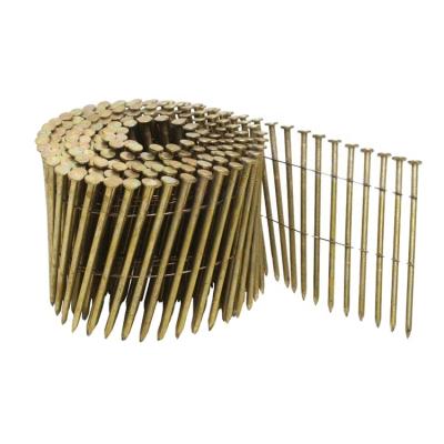 China Quality Flat Head Screw Leg Ring Coil Nails Coil Roofing Wire Nails for sale