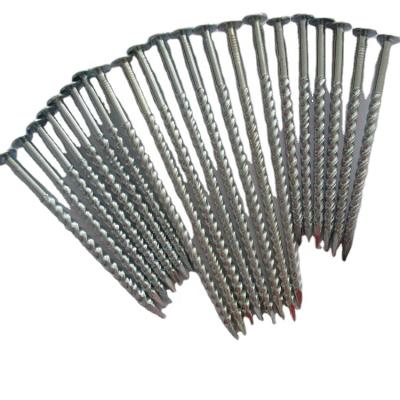 China Factory Wholesale Twisted Spiral Spike Nails Flat With Galvanized Spiral Leg Common Loose Spiral Nails for sale