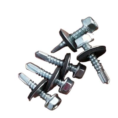 China HEX Head Self Drilling Roofing Screws With PVC Washer for sale