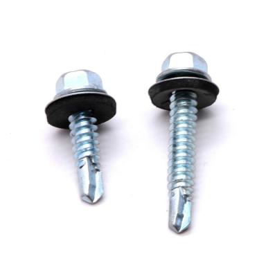 China Hot sale pan hex head roofing screw Taiwan quality C1022A slef-drilling screw for sale