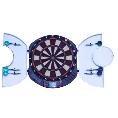 China Indoor Plastic Dart Shafts Security Game LCD Display Electronic Dart Board with 21 English Speak Games for Sale 43 x 5 x 47cm for sale