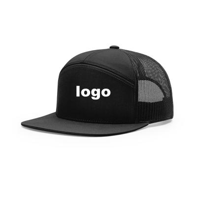 China JOINT Wholesale Custom 3D Leather Patch Gorras White Snap Backs Custom Snapback Logo 7 Panel Richardson Style 168 Hats Trucker Hats for sale