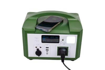 China Quick Charge MPPT Solar Cotroller 600W Power Green Plastic Case Solar Generator For Outdoor Backup System for sale