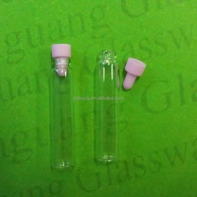 China Hot Sale 1ml 2ml Cosmetic Perfume Test Vial Sample Bottle With Stopper Without Stick for sale