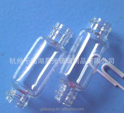 China Personal Care Glass Tube Double Headed Bottles One Roll On One Spray for sale