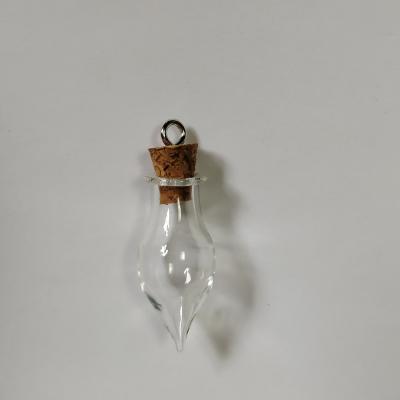 China Gift & Craft Mini Glass Bottle Tear Drops Jars Wishing Bottle 20pcs for sale