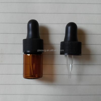 China Hot Sale 2ml Cosmetic Dropper Bottle Essential Oil Glass Bottle for sale