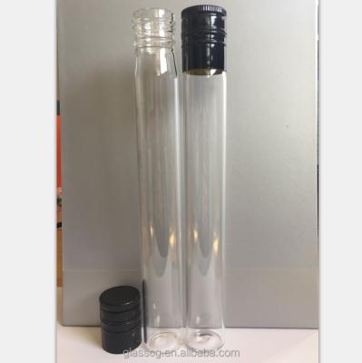 China Wine Packing 100ml Tube Wine Glass Bottle With Aluminum Screw Cap for sale