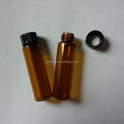 China Personal care 10ml 2 drachm amber glass bottle with 13/425 neck for sale