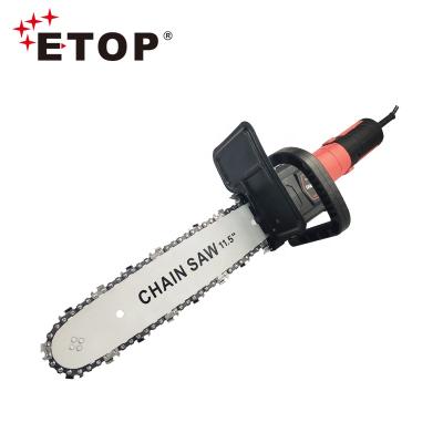 China Wood Saw ETOP Converter New Arrival Wholesale Portable Angle Grinder 11.5 Inch Chainsaw For Sale for sale