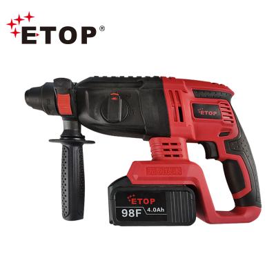 China Used Jack Hammer Rock Drill ETOP Premium Quality Electric Hammer Impact Cordless Drill Double for sale