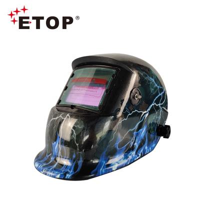 China High Quality PP Material ETOP Big Frame Auto-darkening Custom Welding Helmets For Sale for sale