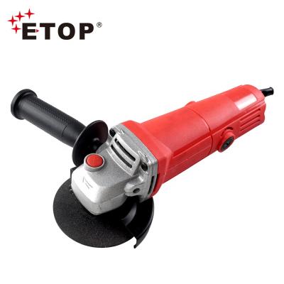 China Arc Shape Products ETOP Multifunctional Portable 100mm Small Brushless Tools Machine Mini Electric Cordless Angle Grinder for sale