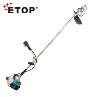 China 2-Stroke ETOP Factory Wholesale 40.2CC 1350W Sweep Cutter Fuel Tank Trimmer Gasoline For Garden Use for sale