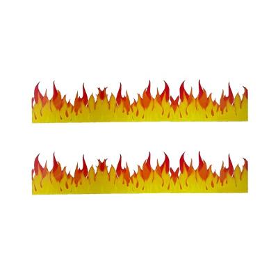 China Yingli Custom Fire Logo Heat Transfer Sticker Easy Heat Transfer Sticker For Fabric for sale