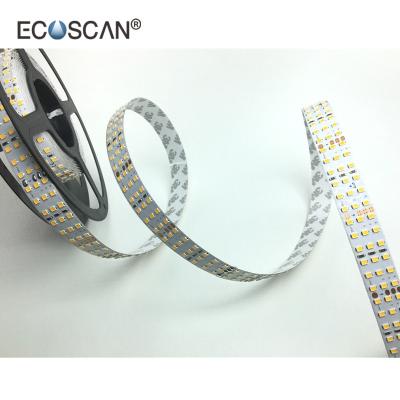 China Decoration ECOSCAN Products SMD 2835 Triple Row 360leds/m 24V CCT White Light Color Led Strip for sale