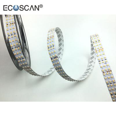 China High Quality Decoration ECOSCAN Triple Row White Led Strip SMD3528 DC24V 360LED/m With CE ROHS for sale