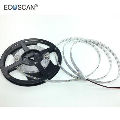 China Decoration ECOSCAN 60LED SMD3528 4.8W/m DC24V Double Sided Led Strip Light For Sideboard With Max Load 25m for sale