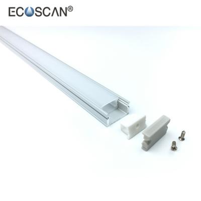 China Waterproof Radiator Ecoscan Clear Frosted Opal Milky Radiator Led Strips Aluminum Led Profile for sale