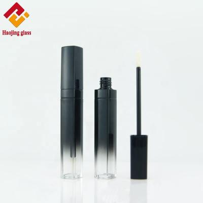 China Wholesale 7ml Black Mini Square Empty Lip Gloss Tube Container Eco-Friendly Cosmetic Packaging for sale