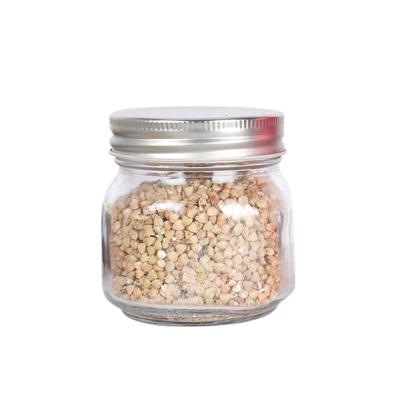 China 50Ml 100Ml 180Ml Clear Round Food Dried Fruit E-Friendly Storage Glass Jar With Lid for sale